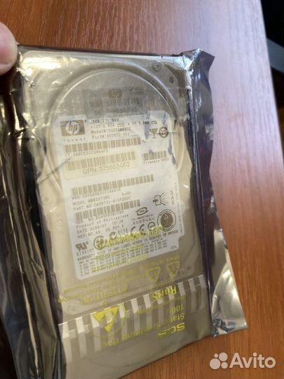 Жесткий диск HP 146gb 15к sas, HP 72gb 10k sas