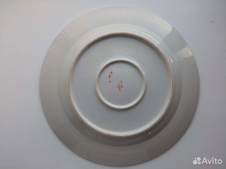 Винтажное большое столовое блюдо Дулево