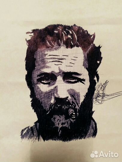 Рисунки на заказ шариковой ручкой