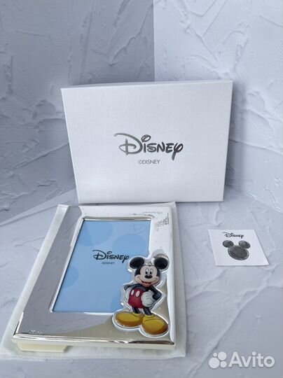 Фоторамка серебро Микки Маус