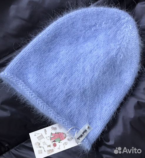 Вязаная шапка «Бини» ручной работы