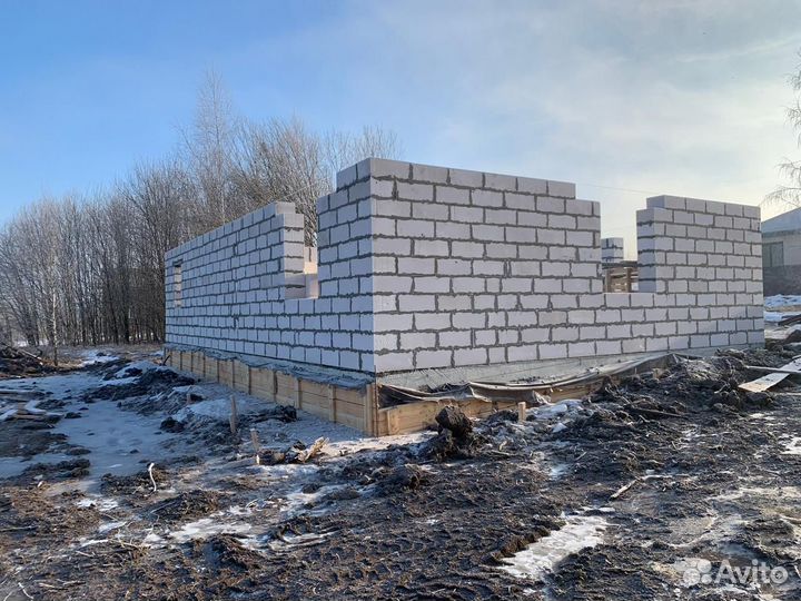 Кладка Газоблока/Кладка Облицовки