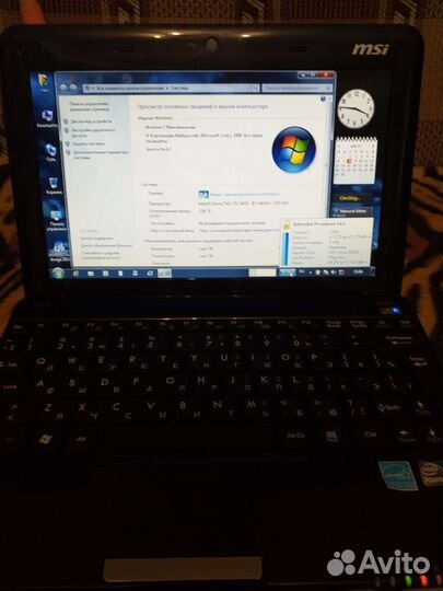 Нетбук Msi 2-яд/2gb/ssd128/3.5час