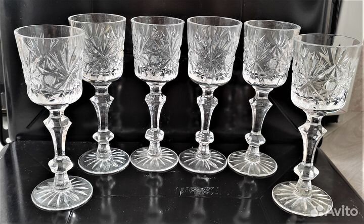 Хрустальные рюмки-кубки СССР 