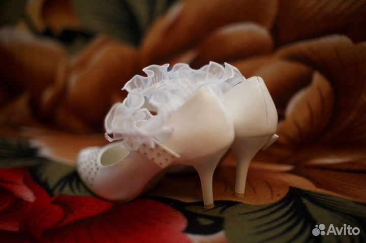 Туфли белые свадебные