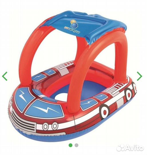 Надувной круг с сидением и тентом