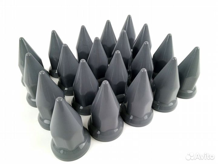 Колпачки серые пики 32/33мм (к-т 60 штук)