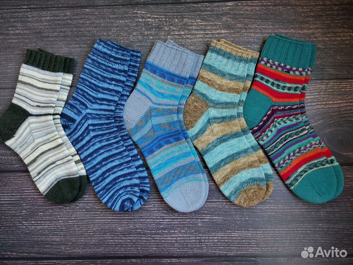 Носки вязаные мужские, женские, детские