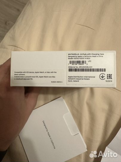 Наушники apple airpods 2 (полный комплект)