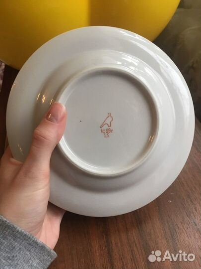 Фарфоровая масленка Дулево