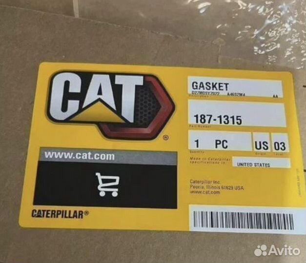 Прокладка головки блока CAT C9 187-1315