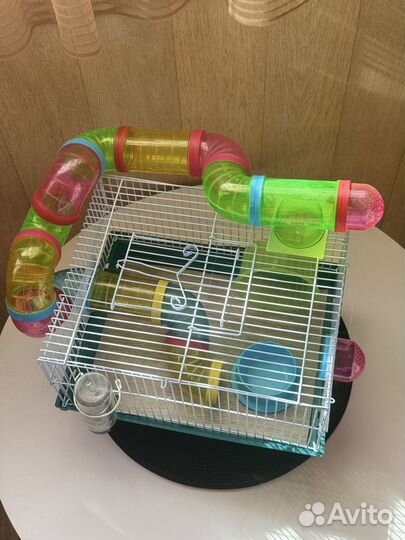 Клетка для хомяка с трубами