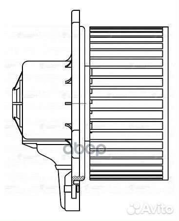 Э/вентилятор отоп. mazda BT-50 (06) /ford range