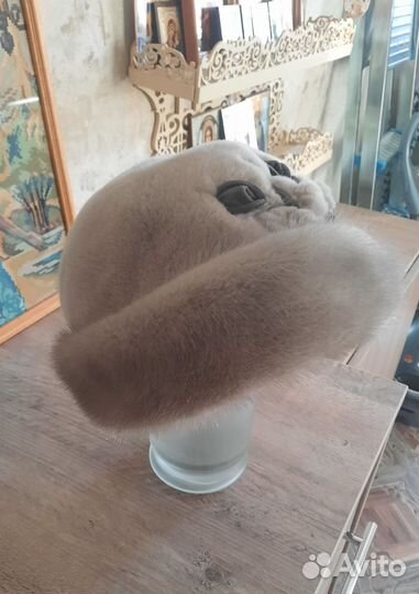 Шапка норковая женская