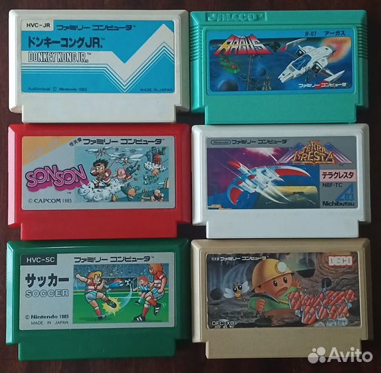 Картриджи Famicom (Dendy)