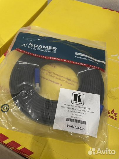 Кабель Kramer C-HM/HM/flat/ETH-15 c Ethernet