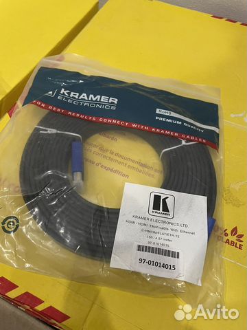 Кабель Kramer C-HM/HM/flat/ETH-15 c Ethernet