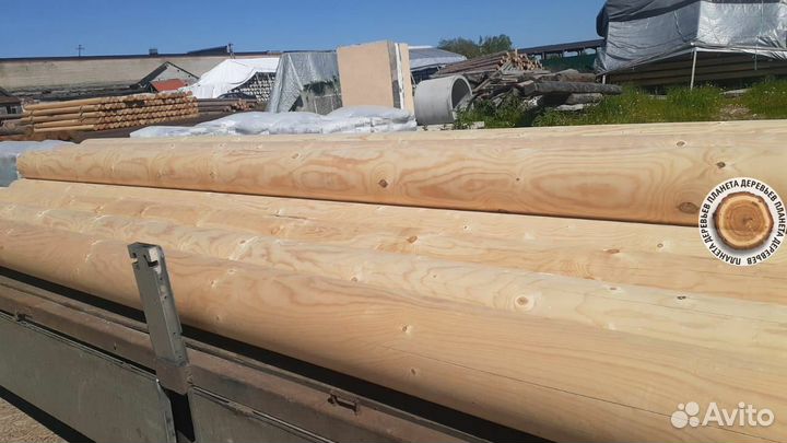 Оцилиндрованное бревно от производителя