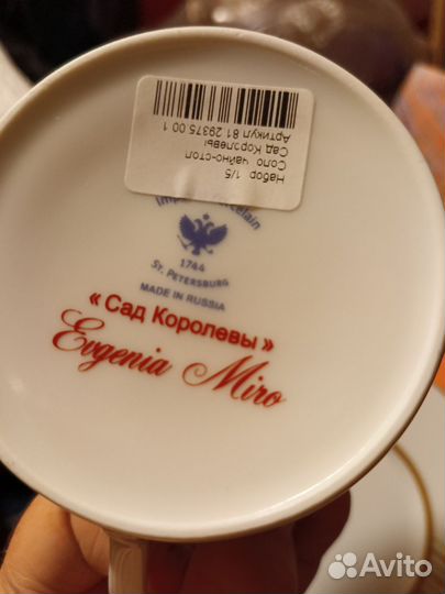 Чашка с блюдцем ифз Сад королевы