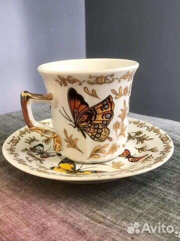 Фарфоровая чайная пара yamasen gold collection