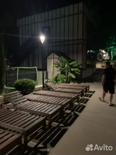 Шезлонг и лежак деревянный