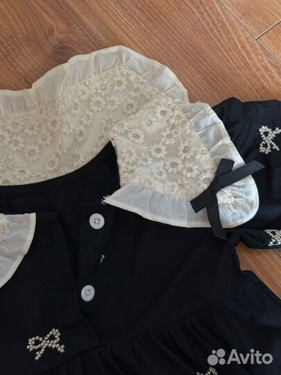 Черное платье на девочку 80