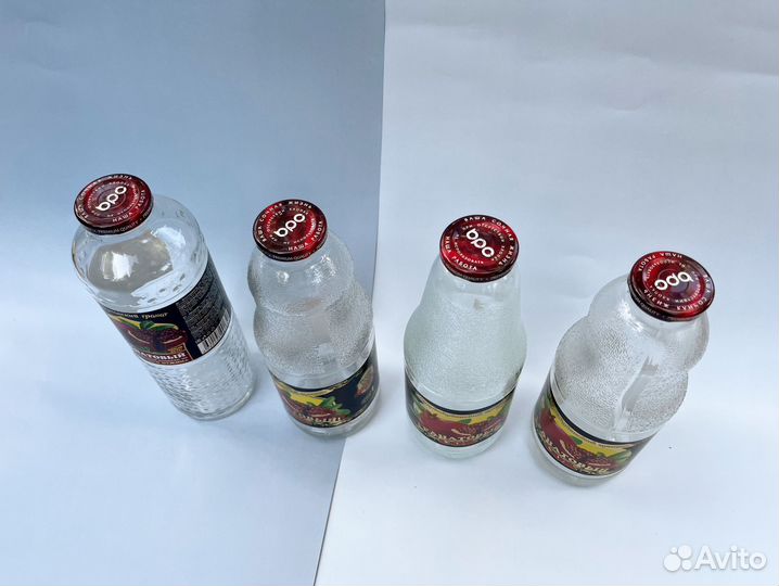 Стеклянная бутылка 1 л декоративная для закруток