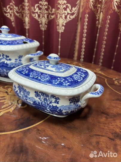 Супница террин villeroy boch rusticana синяя