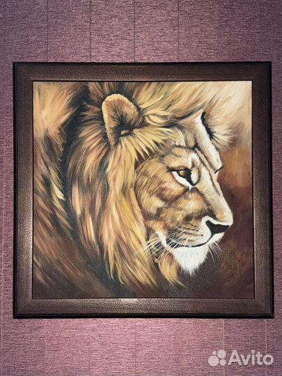 Картина маслом Лев