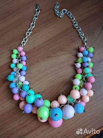 Бусы, серьги