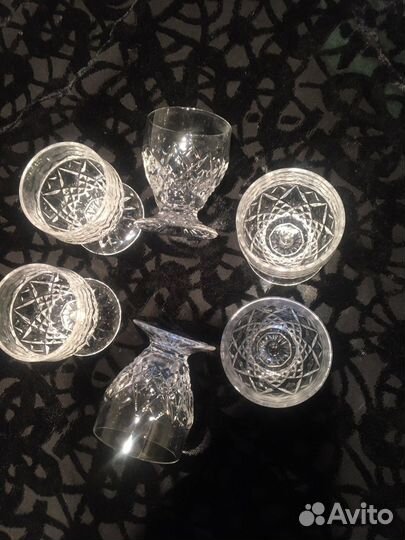 Рюмки 6шт, хрусталь