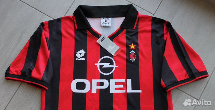 Ретро-майка AC Milan 1994/1995 lotto на размер L