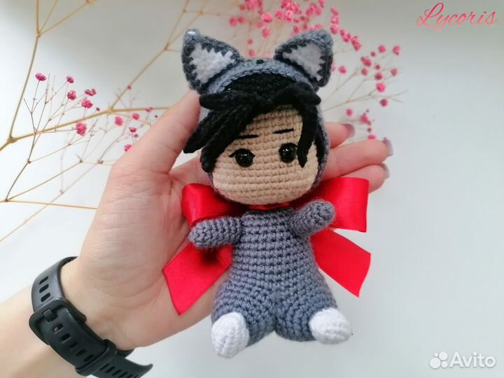 Хаски и его учитель белый кот