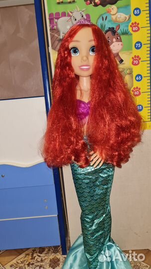 Кукла-русалочка Ариэль 80см
