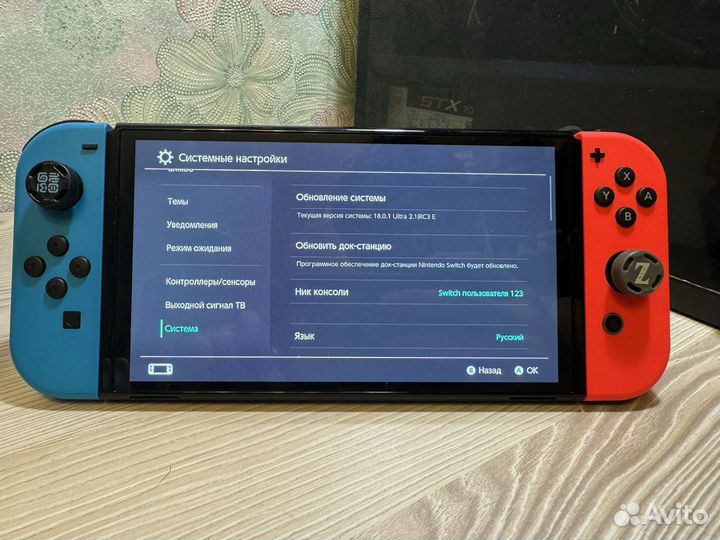 Nintendo switch oled прошитая 512гб идеал