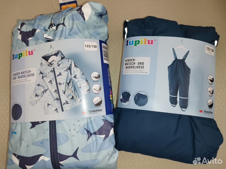Непромокаемый костюм штаны+куртка lupilu 122/128
