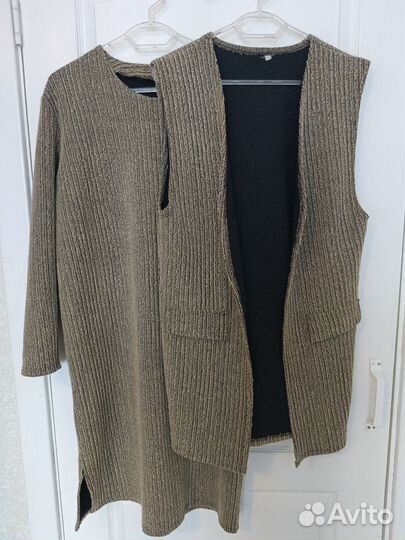 Платье с накидкой 52-54 размер