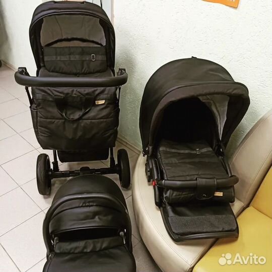 Коляска новинка Verdi Modus 3 в 1. Черная