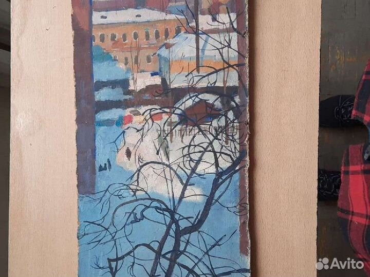 Картина маслом Королёв 1958 год