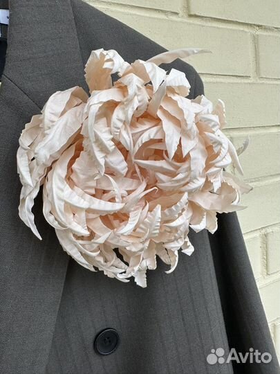 Брошь цветок из ткани