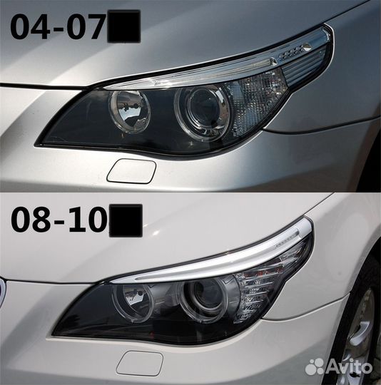 Стекла для фар bmw 5 e60/e61