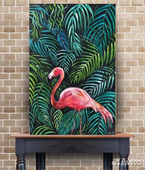 Розовый фламинго