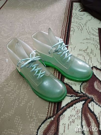 Ботинки женские прозрачные 39-40