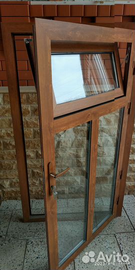 Дверь входная алюминиевая бу