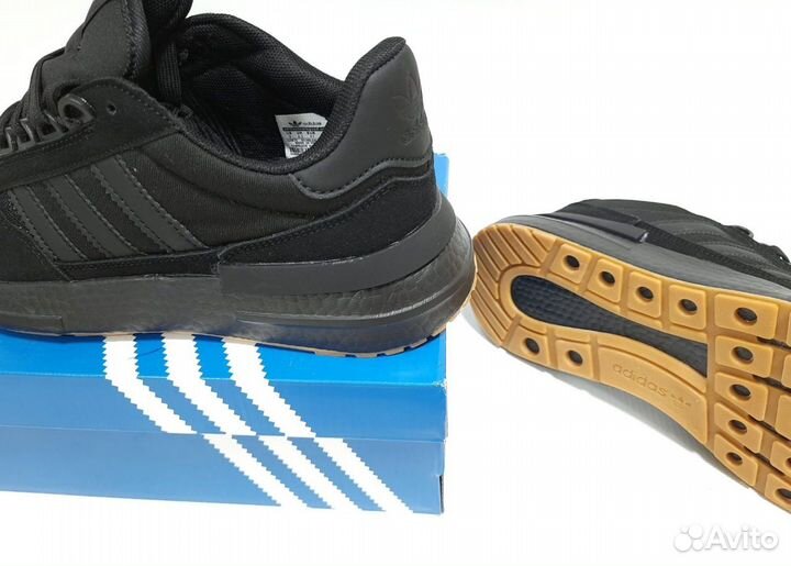 Кроссовки Adidas бег 40-45 артикул 50 чёрный