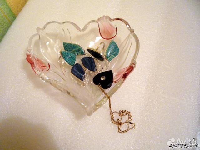 Лоток Сердце, матовое/прозрачное стекло, Германия