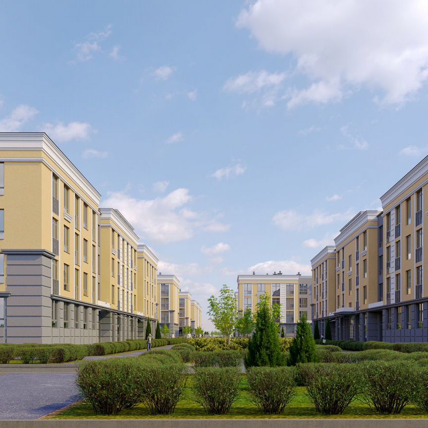 2-к. квартира, 54,4 м², 1/4 эт.