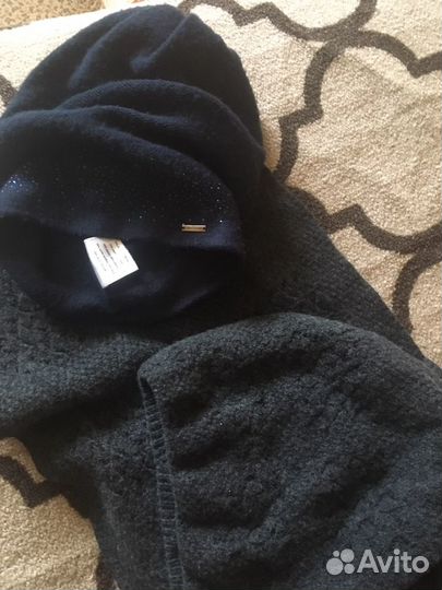 Комплект шапка и снуд женский