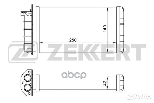Радиатор отоп. Alfa Romeo 145 146 (930) 94- F