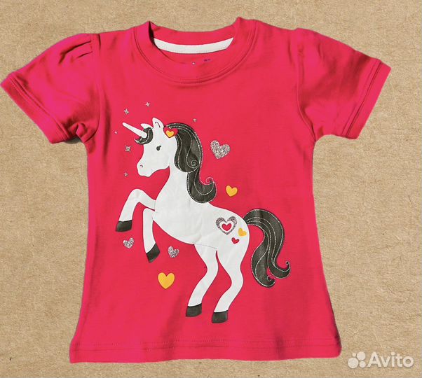 Комплект из 4-х футболок для девочки 86